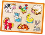 Viga Toys Gyermek fa puzzle Viga Farm - lubeka