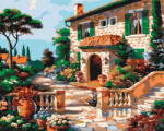 Alkotásutca Napos utca - Számfestő készlet kereten 40x50