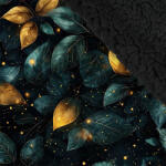 Takoy Téli softshell fekete színű sherpa (báránybunda) anyaggal prémium 20000 / 10000 aranyszínű levelek zölddel