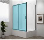 SAPHO POLYSAN DEEP BLACK oldalfal, 1650x900mm, matt fekete profil/transzparent üveg (MD3316B)