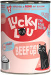 Lucky Lou 24x400g Lucky Lou Adult Szárnyas & marha nedves macskatáp