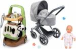 Corolle Set cărucior și cărucior veterinar Cybex Landau 3v1 Priam Corolle cu valiză pentru panda de pluș și păpușă de 32 cm Baby Nurse (CO140770-7)