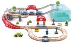 Hape Jucarie din lemn - Set tren oras (48 piese) (E3771A) Trenulet