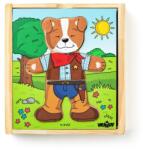 Woodyland Puzzle din lemn - Imbraca catelul (90016)