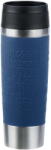 emsa TRAVEL MUG Classic Grande thermal mug (dark blue/stainless steel, 0.5 liters) (N2022100)