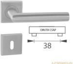 Gomboss/perfekto Tímea Din Fix Csapos Négyzetrozettás Rozsdamentes Inox BB (70-600232-51)