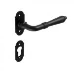 Gomboss/Perfekto Valentina Perfekto Ovál Rozettás Szett BB Fekete Szín PZ Gomb/Kilincs (50-000054-52-GK)