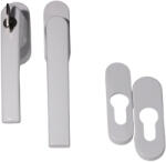 Gomboss/perfekto Nagyalakú Ablakfélkilincs Redőnyös Zárható Fehér+ PZ oválrozetta (65-656095-75)