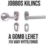 Gomboss/perfekto Tímea Kertkapu Jobbos Oválrozettás Rozsdamentes Inox PZ Gomb/Kilincs (70-12E073-52-GE-J)