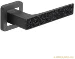 METAL-BUD Glamour Négyzetrozettás Antracit/Grafit Szürke Fekete Kristály betéttel WC (49-601128-58)