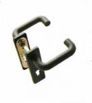 Gomboss/Perfekto Tűzgátló Fekete Műanyag Rövid Pajzsos DIN 72 PZ Biztonsági Kivitelben Kilincs/Kilincs (50-Z00001-32)