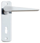 Gomboss/perfekto Alu 410 Pajzsos Ajtókilincs Fehér 55 mm BB (65-000060-20)