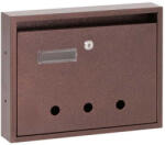 Gomboss/Perfekto Lépcsőházi Postaláda (MONACO) 310Mm X 230Mm X 60Mm lefele nyíló BRONZ (82-P00014-64)