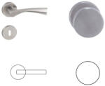 Gomboss/Perfekto Gréta (Galaxy) Rozettás Rozsdamentes Inox PZ Gomb/Kilincs (70-120075-52-GK)