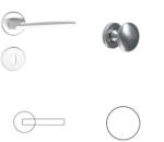 Forme Modena Körrozettás (Light) Szatén Króm Felület PZ Gomb/Kilincs (25-600242-52-GK)