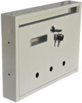 Gomboss/Perfekto Lépcsőházi Postaláda (Monaco) 310mm X 230mm X 60mm lefele nyíló Szürke (82-P00013-65)