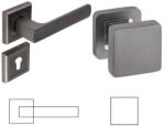 PERFEKTO Maffia Négyzetrozettás Antracit/Grafit Szürkeszín PZ Gomb/Kilincs (49-600178-52-GK)