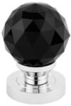 METAL-BUD DIAMOND BLACK - Fekete Kristály Gomb Forgó (60-601136-80)