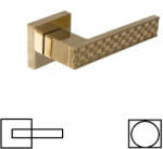 Gomboss/Perfekto Chess "G13" Fényes Réz PZ Réz PZ Gomb/Kilincs (10-601252-52-GK)
