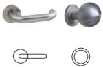 Gomboss/perfekto Ubul U-alakú Körrozettás Rozsdamentes Inox PZ Gömb Gomb/Kilincs (70-120074-52-GB)