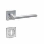 Bussare Roxane Lapított Négyzetrozettás Ajtokilincs Szatén Króm Felület Csak Kilincs Felső Rozetta (702) (25-600118-50-K)