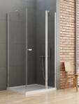 NEW TRENDY New Soleo zuhanykabin 110x90 cm négyszögletes króm fényes/átlátszó üveg K-0401 (K0401)