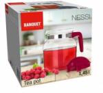  Banquet Teáskanna 1, 45 literes szürke és bordó szín üveg Nessi 49010115 (49010115)