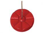  Leagan disc din plastic Rosu cu franghie (2PR05-01B1_01) Leagan