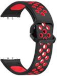 gigapack Pótszíj (egyedi méret, szilikon, lyukacsos, légáteresztő) FEKETE/PIROS Samsung Galaxy Fit 3 (GP-164584)