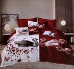 idealisotthon Ágyneműhuzat pároknak - 7 részes - hattyúk - vörös és fehér (IO-SY-BL-SWAN-7-RWH)
