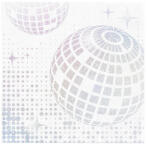 PartyPal Szalvéta 33x33cm 10db Disco Party (LUFI901667)