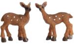  Pöttyös őzike figura szett, 2 db/szett. Őzike mérete: 5x3, 5 cm