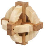 Fridolin Joc logic IQ 3D Puzzle in cutie metalica Double disck, Fridolin (Fr_17121) - copiicujucarii