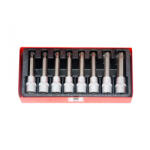 KROFTOOLS Hosszított Torx bitfej készlet, 1/2", T27-T70, 8 részes (6101) (K-6101)
