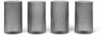 Ferm Living pohár szett Ripple Verrines 140 ml 4 db - szürke Univerzális méret