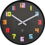 NeXtime Ceas de perete Bit 35 cm negru-colorat (7372ZW)