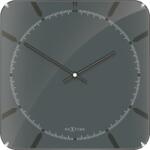 NeXtime Ceas de perete Michael Square Dome gri (3173)