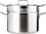 Le Creuset Oală cu accesoriu pentru gătit cu aburi și paste 3-ply 20 cm (96200520001000)