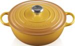 Le Creuset Oală La Marmite Signature 26 cm galben solar cu un interior culoare nisip (21114266724430)