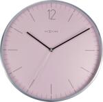 NeXtime Ceas de perete Essential Silver roz (3254RZ)