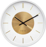 NeXtime Ceas de perete Retro II alb-auriu (3535WI)