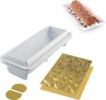 Silikomart Formă pentru deserturi reci Diamond Buche cu covoraș texturat pentru ornare 2 el (25.074.63.0065)