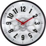 NeXtime Ceas de perete Modern Gear Clock alb (3259WI)