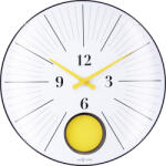 NeXtime Ceas de perete Duomo 50 Pendulum galben (3541YL)