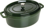 Staub Oală La Cocotte ovală 3, 2 l verde de fontă (40509-647-0)