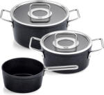 Fissler Set oale Adamant cu capace de sticlă și cratiță 3 el (156-115-03-000/0)