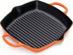Le Creuset Tigaie pentru grătar Signature pătrată 30 cm portocaliu aprins (20200300900422)