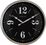 NeXtime Ceas de perete Classic 39 cm negru-argintiu (3290ZI)
