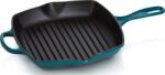 Le Creuset Tigaie pentru grătar Signature pătrată 26 cm turcoaz marin (20183266420422)
