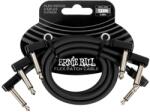 Ernie Ball Flex Patch Cable 12" Black 3-Pack